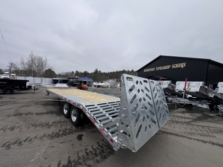 New 2026 Triumph 102X25 Deckover/ Max Wedge Ramps / Galvanized/ Hydro Jack/ Oil Bath hubs/ 20k GVW