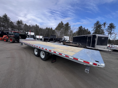 New 2026 Triumph galvanized 102x24 full power tilt deckover/10'' I-Beam / spare tire- 16k GVW