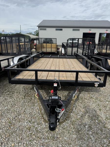 New 2026 Liberty LU7K83X16C4 Utility Trailer 83X16 TA (GVW: 7000) MIDNIGHT BLACK