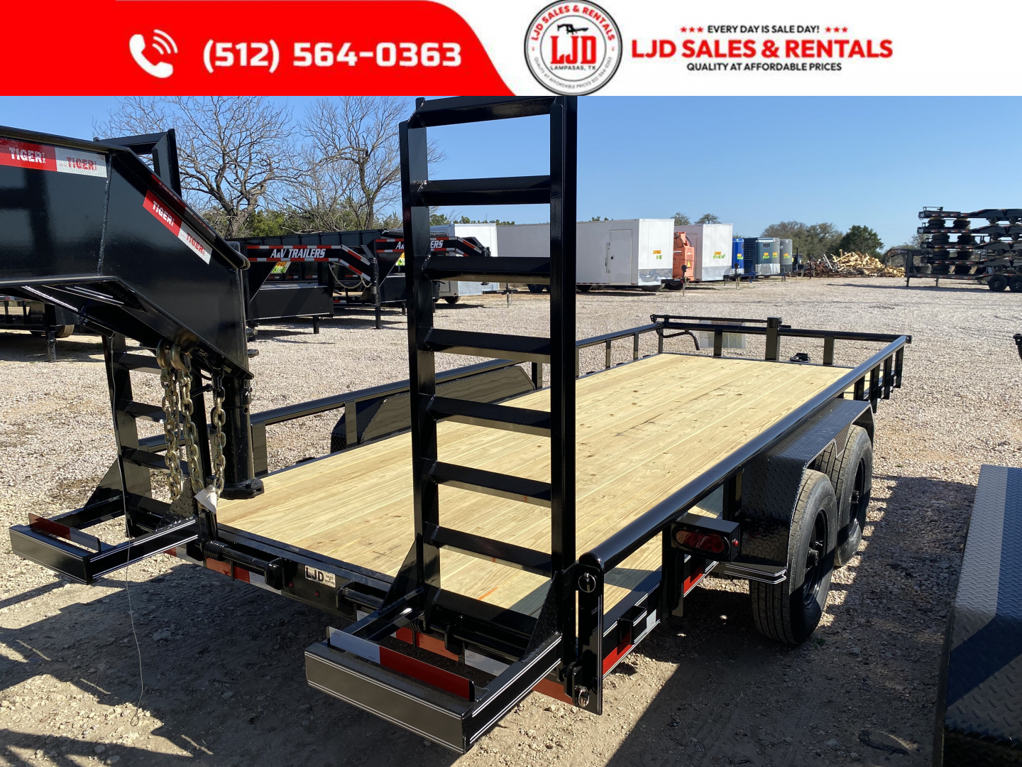 New 2026 A & V - 83" X 18' Pipe Top Equipment Trailer - 14K GVWR
