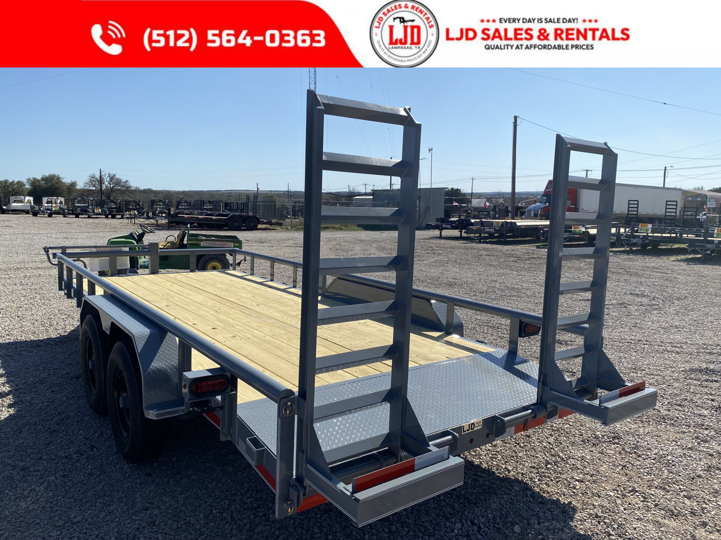 New 2026 A & V - 83" X 18' Pipe Top Equipment Trailer - 14K GVWR