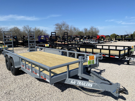 New 2026 A & V - 83  X 18' Pipe Top Equipment Trailer - 14K GVWR