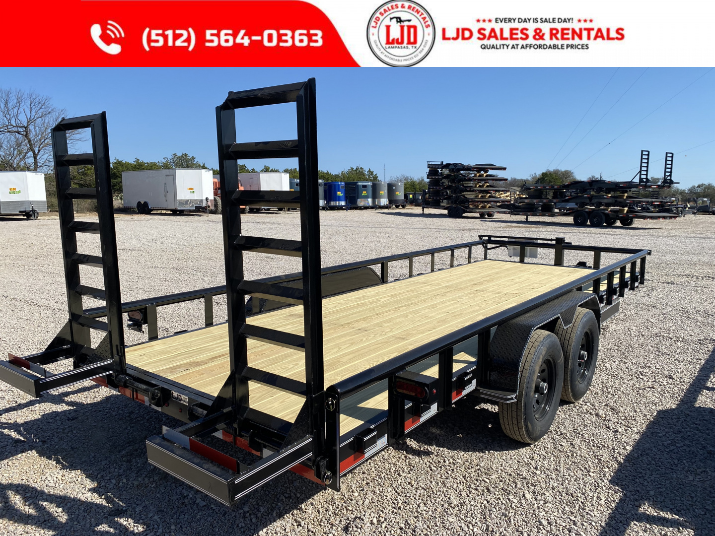 New 2026 A&V- 83" X 20' - Pipe Top - Equipment Trailer