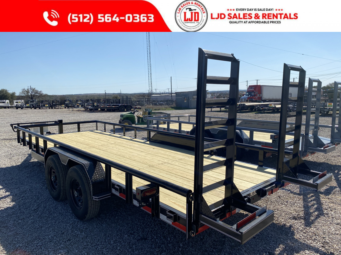 New 2026 A&V- 83" X 20' - Pipe Top - Equipment Trailer