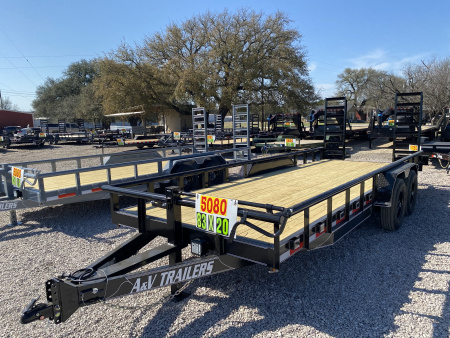New 2026 A&V- 83  X 20' - Pipe Top - Equipment Trailer