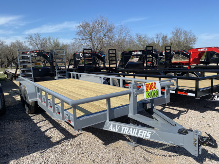 New 2026 A&V- 83  X 20' - Pipe Top - Equipment Trailer