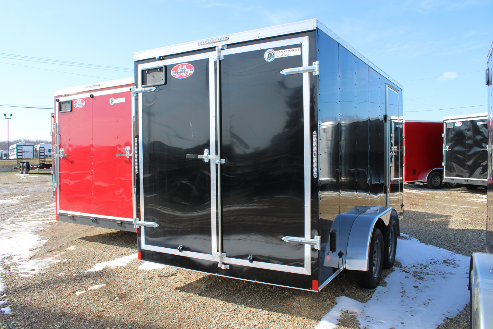 New 2026 Darkhorse Cargo 7X14 DD WITH 7' INTERIOR HEIGHT STOCK ID 6158 Cargo / Enclosed Trailer