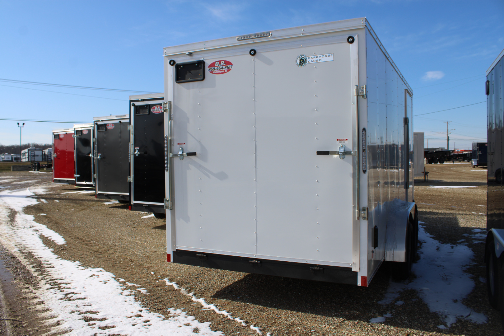 New 2026 Darkhorse Cargo 7X16 RD WITH 7' INTERIOR HEIGHT STOCK ID 6112 Cargo / Enclosed Trailer