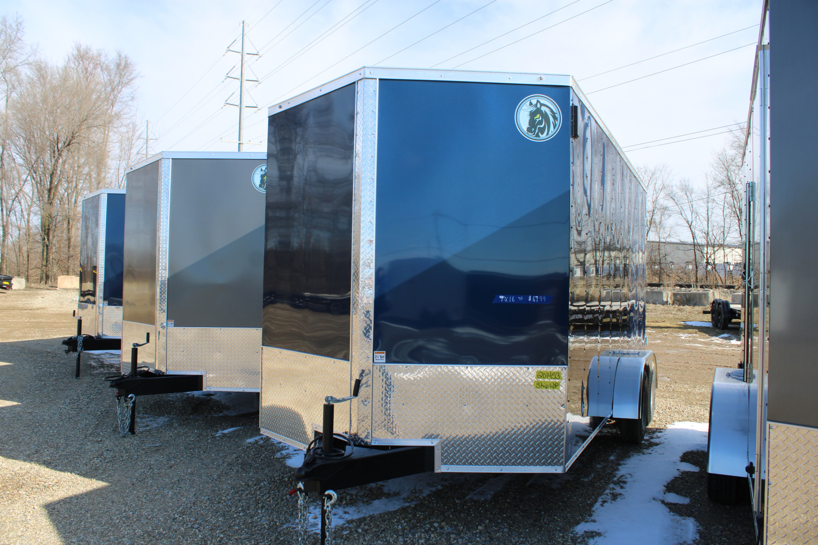 New 2026 Darkhorse Cargo 7X16 DD WITH 7' INTERIOR HEIGHT STOCK ID 6191 Cargo / Enclosed Trailer