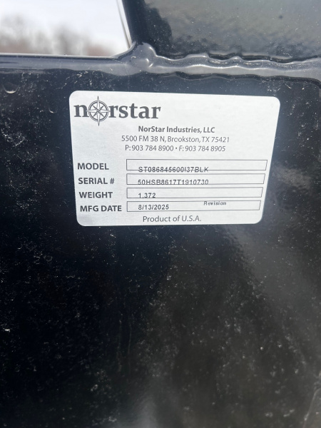 New 2025 Norstar ST 84"X8'6" 56" CTA Skirted FITS CHEVY/GM SRW Long bed and Ford Prior to 2018 Truck Bed