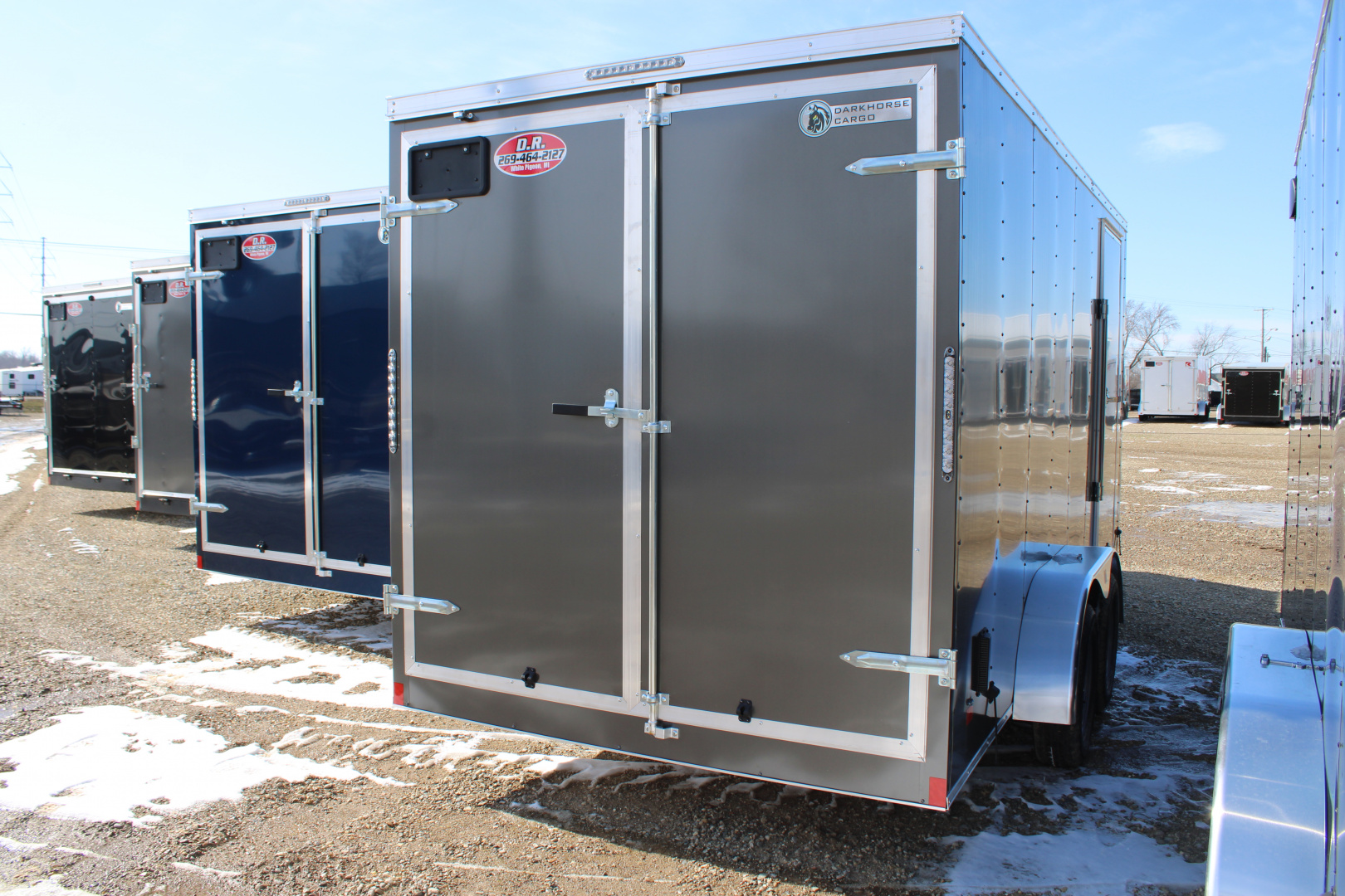 New 2026 Darkhorse Cargo 7X14 DD WITH 7' INTERIOR HEIGHT GVWR STOCK ID 6167 Cargo / Enclosed Trailer