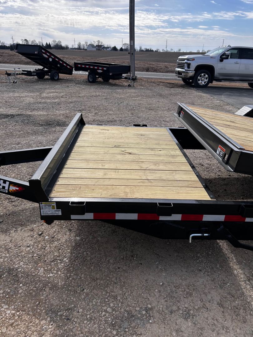 New 2026 H&H Trailers 82"X20' 14K GVWR GRAVITY TILT SPLIT DECK Equipment Trailer