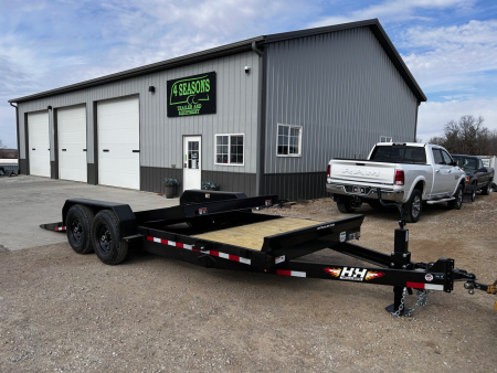 New 2026 H&H Trailers 82 X20' 14K GVWR GRAVITY TILT SPLIT DECK Equipment Trailer