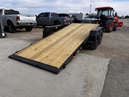 New 2026 H&H Trailers 82"X20' 14K GVWR GRAVITY TILT SPLIT DECK Equipment Trailer