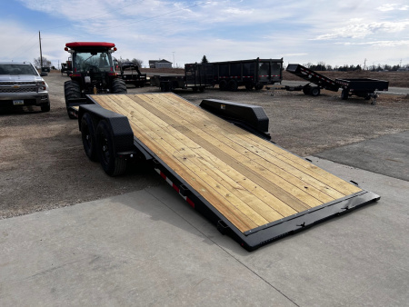 New 2026 H&H Trailers 82"X20' 14K GVWR GRAVITY TILT SPLIT DECK Equipment Trailer