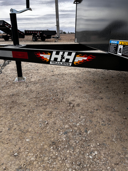 New 2026 H&H Trailers 82"X16' SOLID SIDE 7K GVWR 4' GATE Utility Trailer