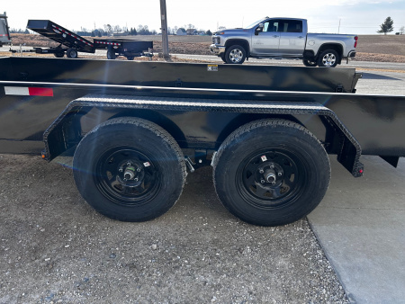 New 2026 H&H Trailers 82"X14' SOLID SIDE 7K GVWR 4' LADDER GATE Utility Trailer