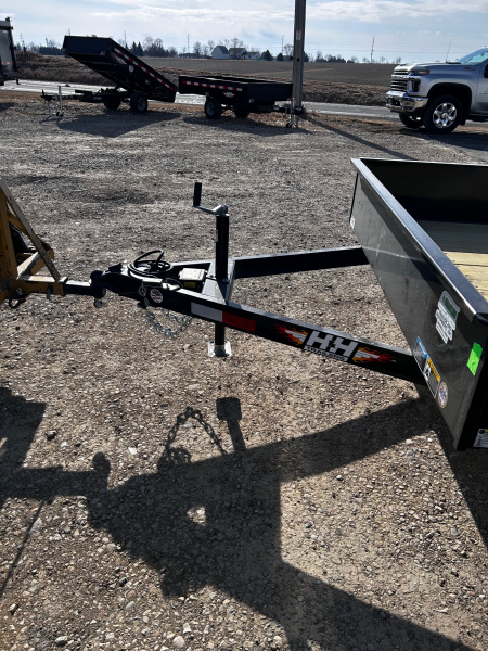 New 2026 H&H Trailers 82"X14' SOLID SIDE 7K GVWR 4' LADDER GATE Utility Trailer