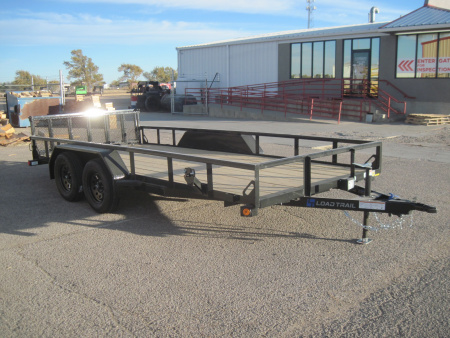 New 2026 Load Trail 83x16 Tandem Utility w/ 4' Bifold Gate 7k