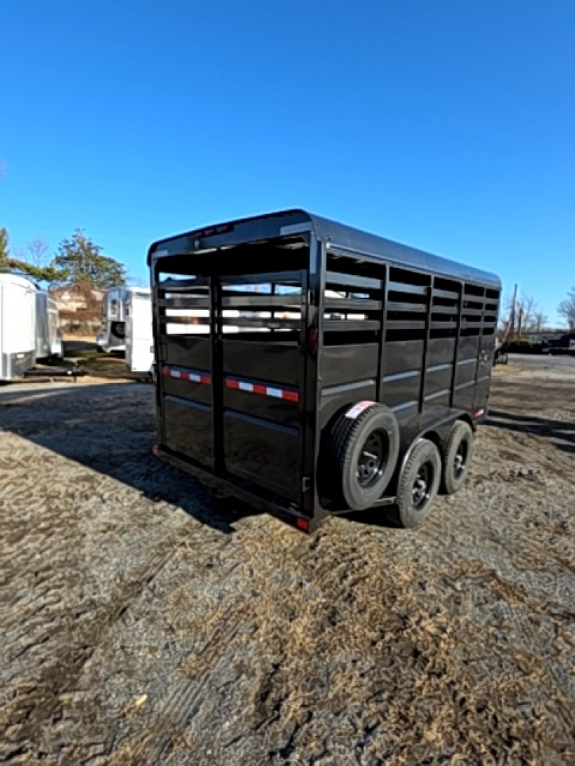 New 2026 Delco Trailers Bumper pull HD livestock trailer Stock / Stock Combo Trailer