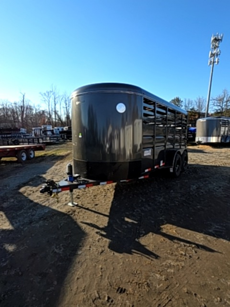 New 2026 Delco Trailers Bumper pull HD livestock trailer Stock / Stock Combo Trailer