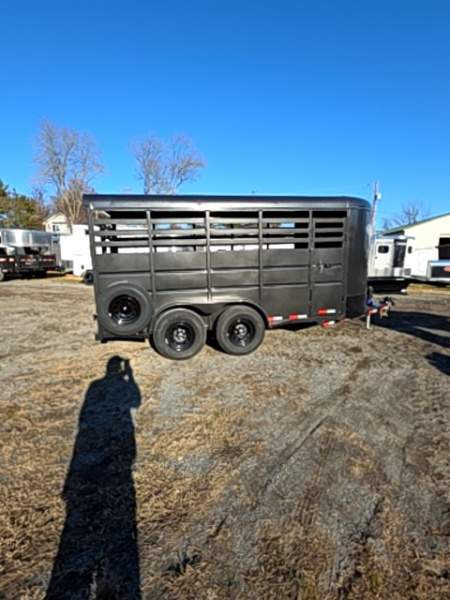 New 2026 Delco Trailers Bumper pull HD livestock trailer Stock / Stock Combo Trailer