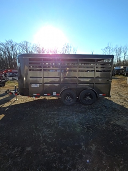 New 2026 Delco Trailers Bumper pull HD livestock trailer Stock / Stock Combo Trailer