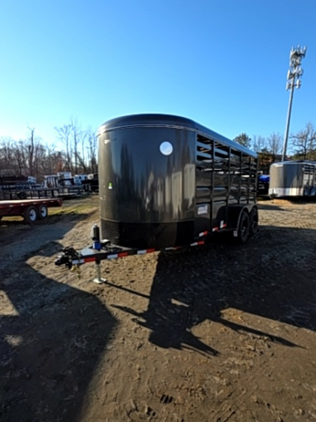 New 2026 Delco Trailers Bumper pull HD livestock trailer Stock / Stock Combo Trailer