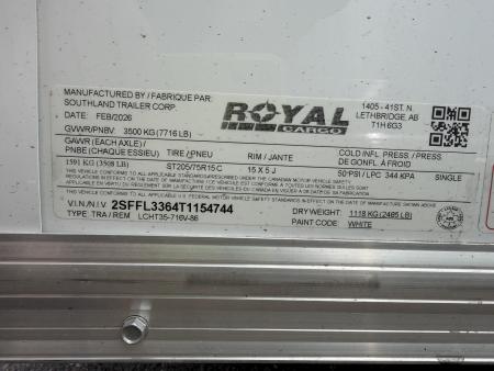 New 2026 Royal Cargo Trailers 7-14-1.5V Enclosed 7K GVWR