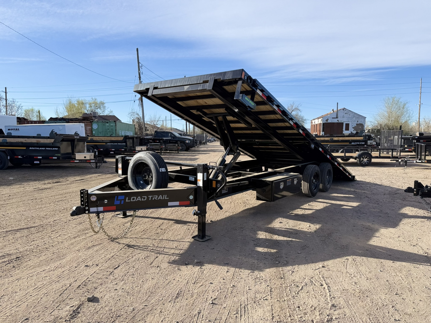 New 2026 Load Trail 8.5-24 Tilting Deckover Equipment Hauler W/ 16PLY Tire Upgrade 16K GVWR