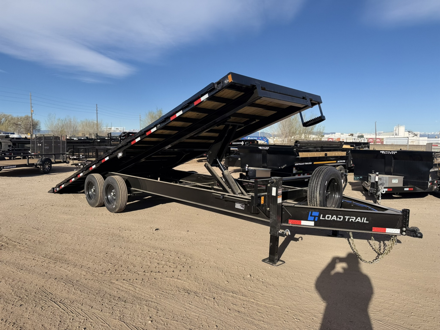 New 2026 Load Trail 8.5-24 Tilting Deckover Equipment Hauler W/ 16PLY Tire Upgrade 16K GVWR