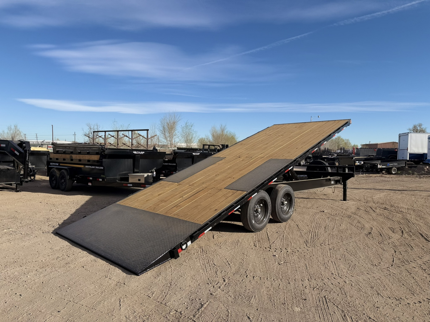 New 2026 Load Trail 8.5-24 Tilting Deckover Equipment Hauler W/ 16PLY Tire Upgrade 16K GVWR