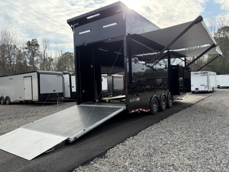 New 2026 Haulmark EDGE 28 Aluminum Stacker Enclosed Race Trailer, Finished Race Interior