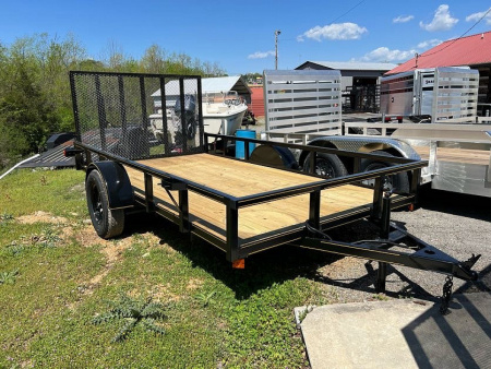 New 2025 P & T Trailers 6.4X12 AFG Tube Utility Trailer