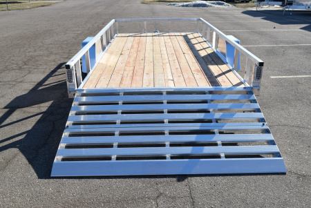 New 2026 Sport Haven 7x14 Aluminum Utility Trailer W/ BI-FOLD RAMP GATE