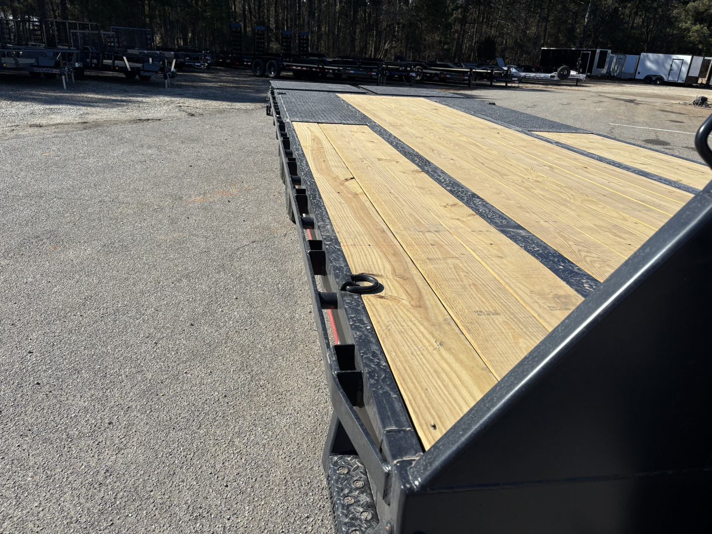 New 2026 RawMaxx FDX 102X25 Flatbed Trailer / 14 PLY / 24K GVWR / MEGA RAMPS