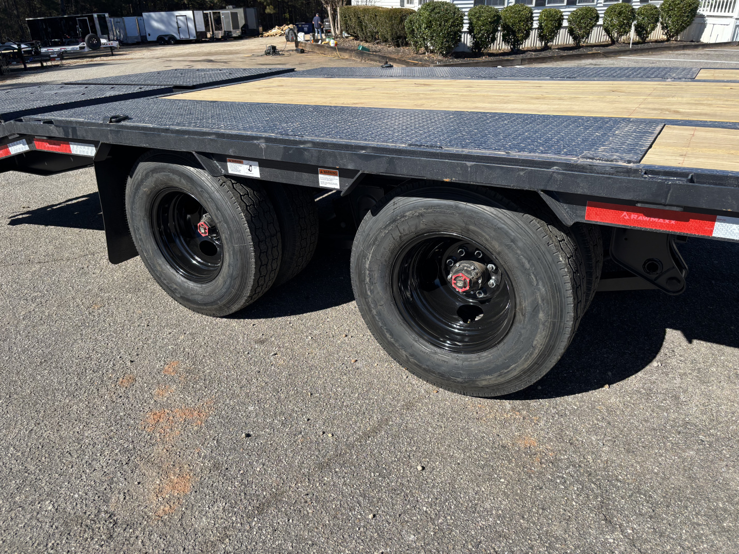 New 2026 RawMaxx FDX 102X25 Flatbed Trailer / 14 PLY / 24K GVWR / MEGA RAMPS
