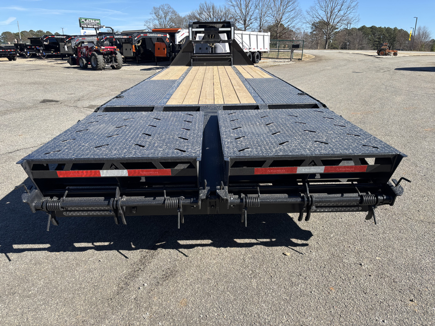 New 2026 RawMaxx FDX 102X25 Flatbed Trailer / 14 PLY / 24K GVWR / MEGA RAMPS