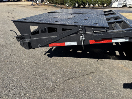 New 2026 RawMaxx FDX 102X25 Flatbed Trailer / 14 PLY / 24K GVWR / MEGA RAMPS