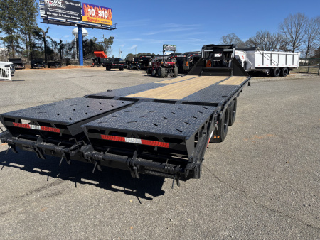 New 2026 RawMaxx FDX 102X25 Flatbed Trailer / 14 PLY / 24K GVWR / MEGA RAMPS