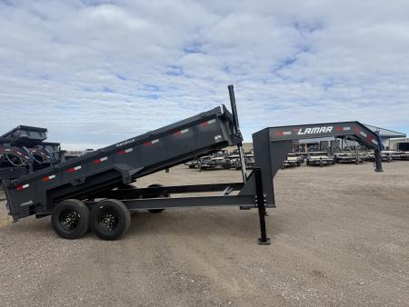 New 2026 Lamar Gooseneck Dump Trailer 16' 14K