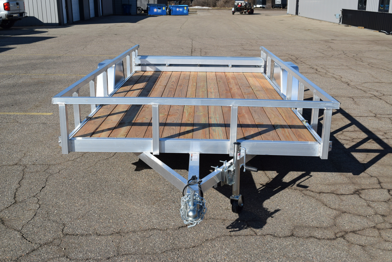 New 2026 Sport Haven 7x14 Aluminum Utility Trailer W/ BI-FOLD RAMP GATE