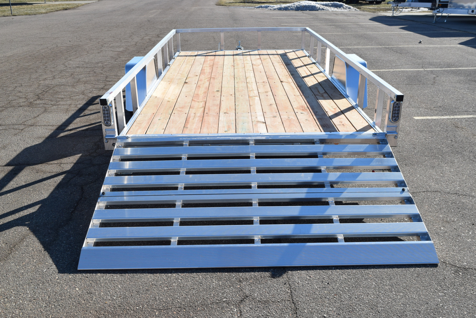 New 2026 Sport Haven 7x14 Aluminum Utility Trailer W/ BI-FOLD RAMP GATE