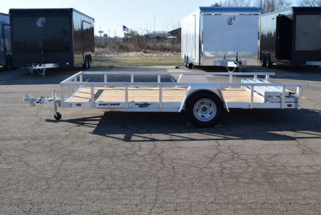New 2026 Sport Haven 7x14 Aluminum Utility Trailer W/ BI-FOLD RAMP GATE