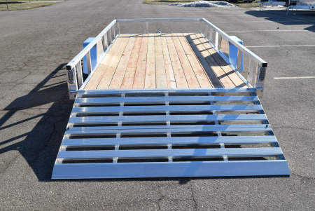 New 2026 Sport Haven 7x14 Aluminum Utility Trailer W/ BI-FOLD RAMP GATE