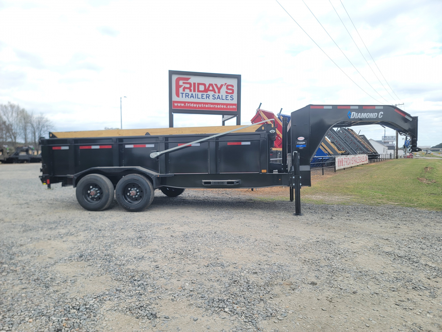 New 2026 Diamond C Trailers LPT210 16' LPT210 16' x 82" 10K Axle Gooseneck Dump Trailer