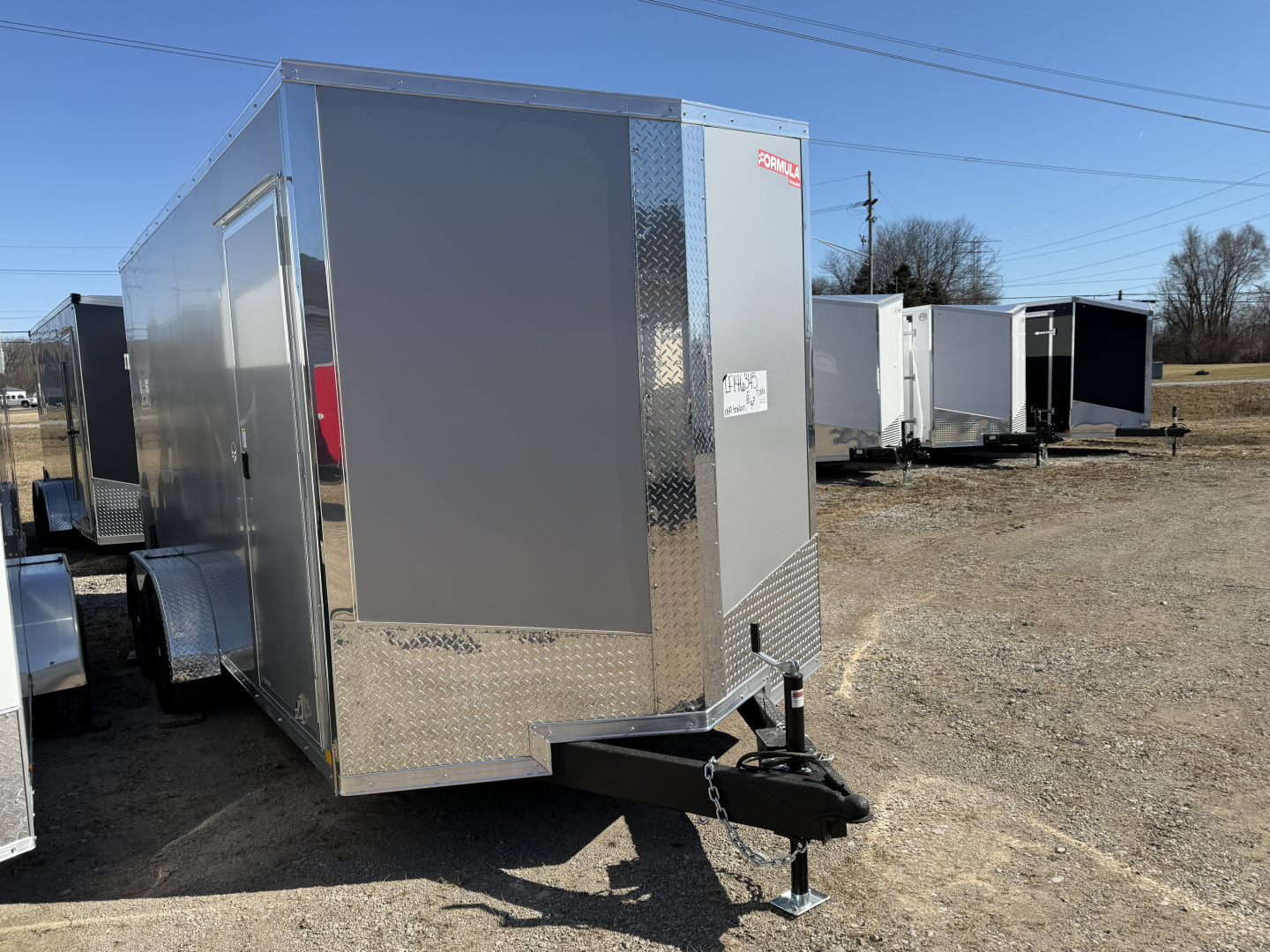 New 2026 FORMULA TRAILERS 7 x 16 Cargo / Enclosed Trailer with 7ft Interior with Ramp Door - UPGRADED MODEL