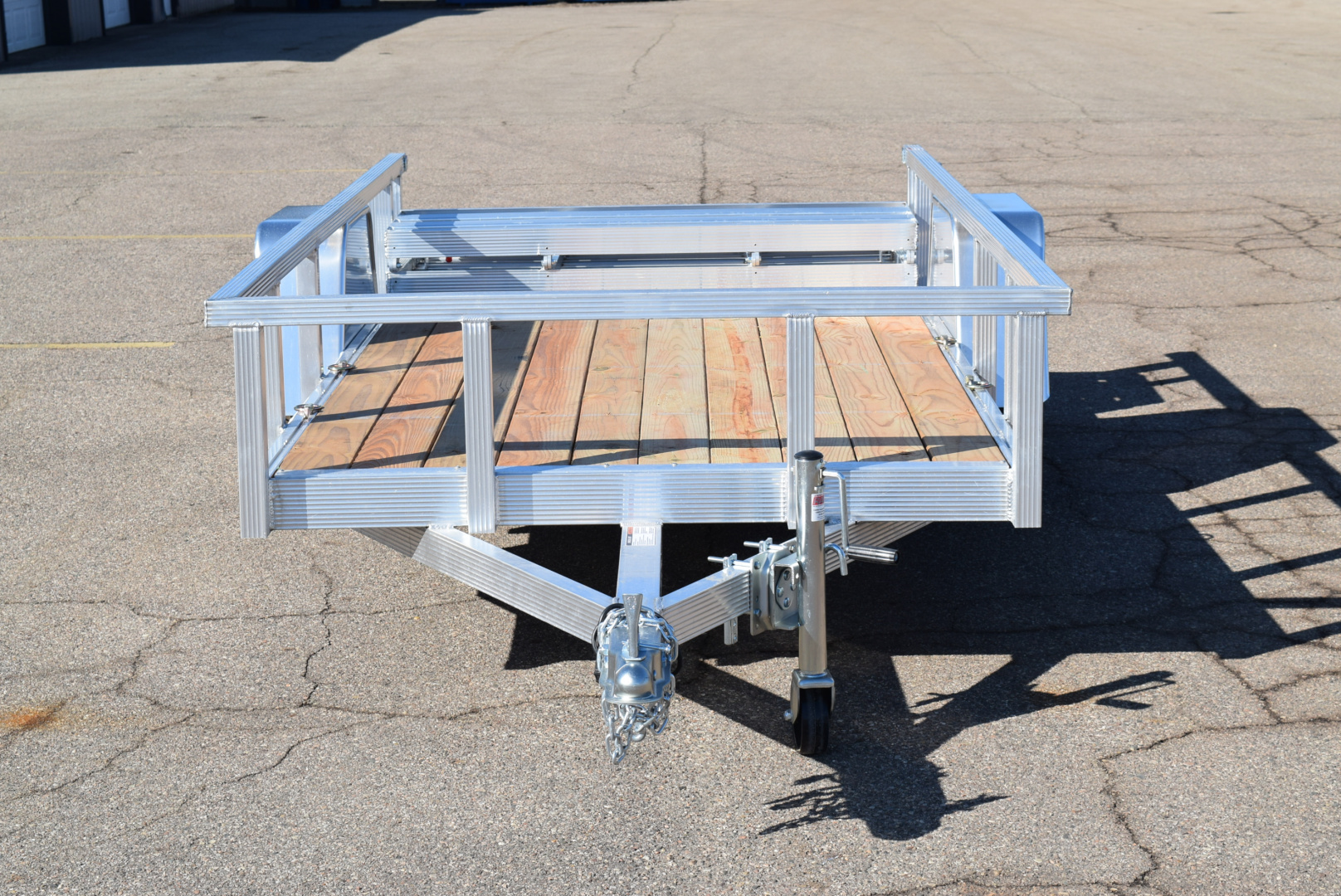 New 2026 Sport Haven 5x10 Aluminum Utility Trailer W/ BI-FOLD RAMP GATE