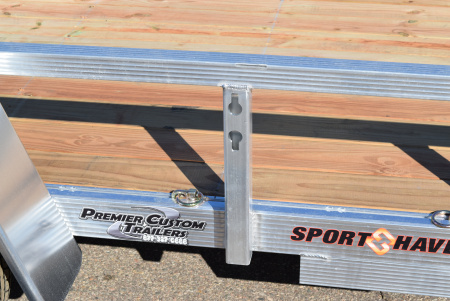 New 2026 Sport Haven 5x10 Aluminum Utility Trailer W/ BI-FOLD RAMP GATE