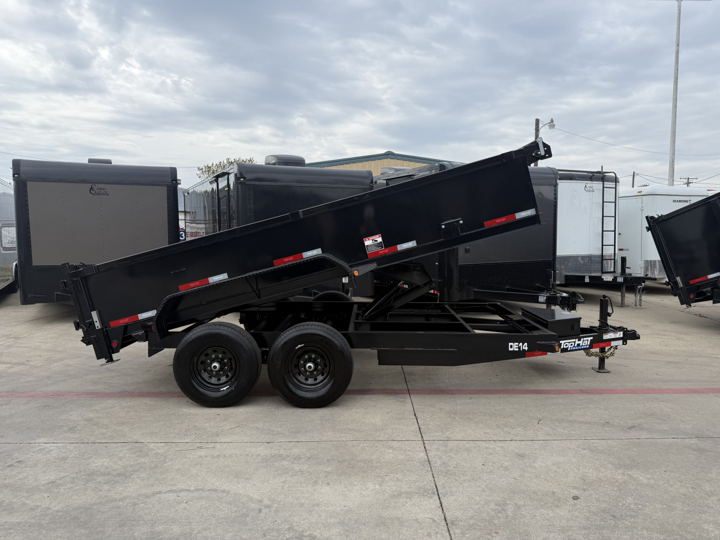 New 2026 Top Hat Trailers DE14 14X83X2 Dump Trailer